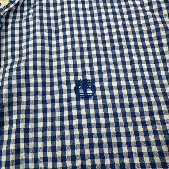 Timberland XXL Slim Fit Mens Check Shirt - Picture 6 of 8